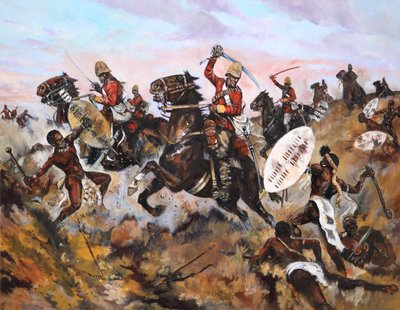 Battle with Natives by Unbekannt Unbekannt